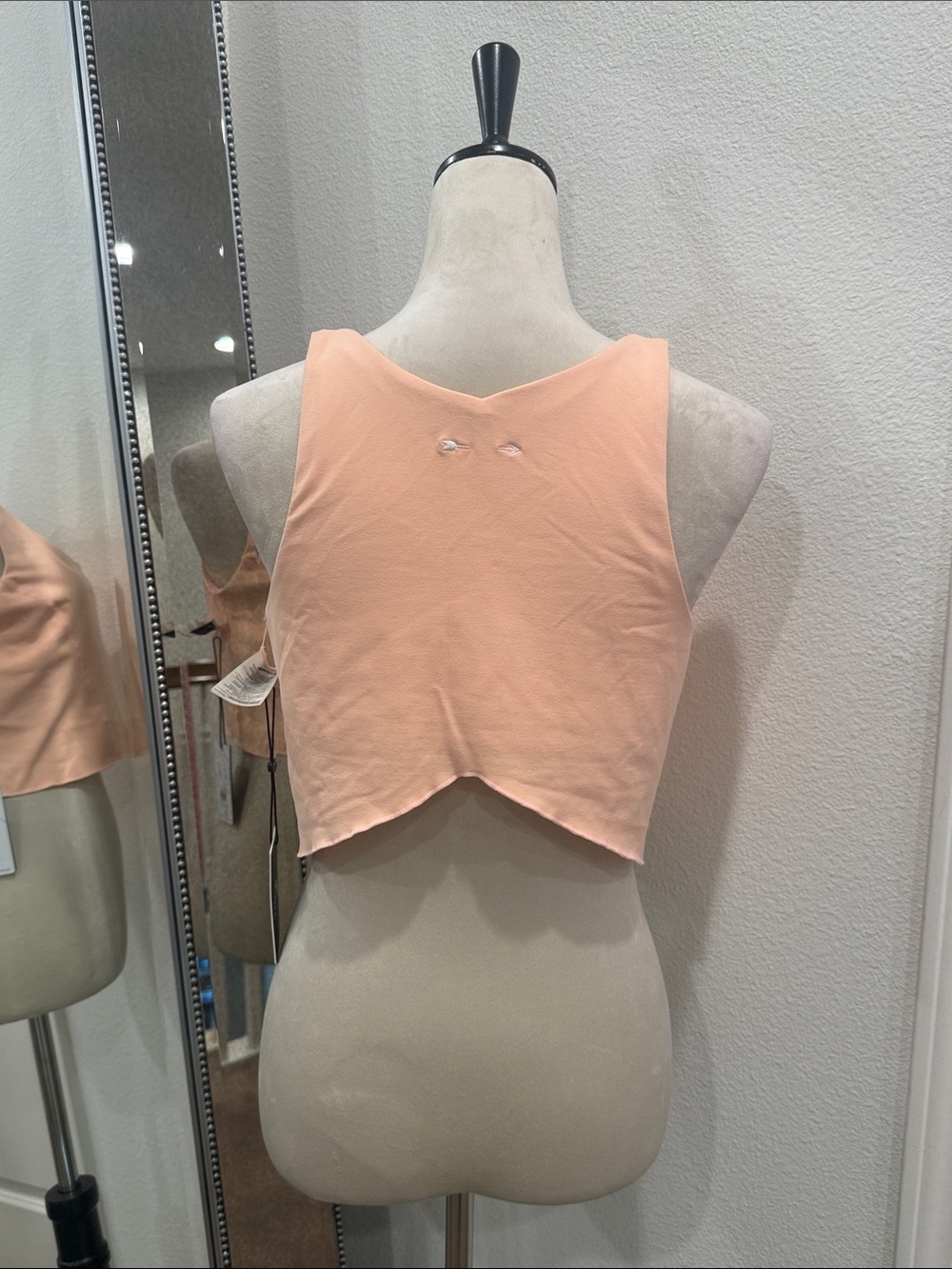 The Upside Top Bundle Peach and Black Cropped Tank with Built in Bra NWT - Picture 4 of 12